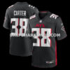 Mens Nike Nathan Carter Black Atlanta Falcons Team Game Jersey