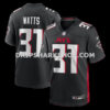 NFL020a84M01-f51c85 Mens Nike Xavier Watts Black Atlanta Falcons Team Game Jersey