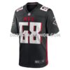 Mens Nike Kyle Hinton Black Atlanta Falcons Team Game Jersey