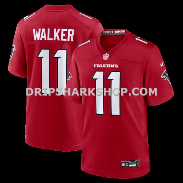 Mens Nike Jalon Walker Red Atlanta Falcons Game Jersey