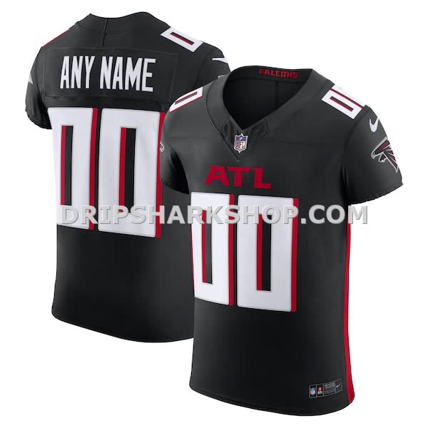 Mens Nike Black Atlanta Falcons Vapor Fuse Elite Custom Jersey