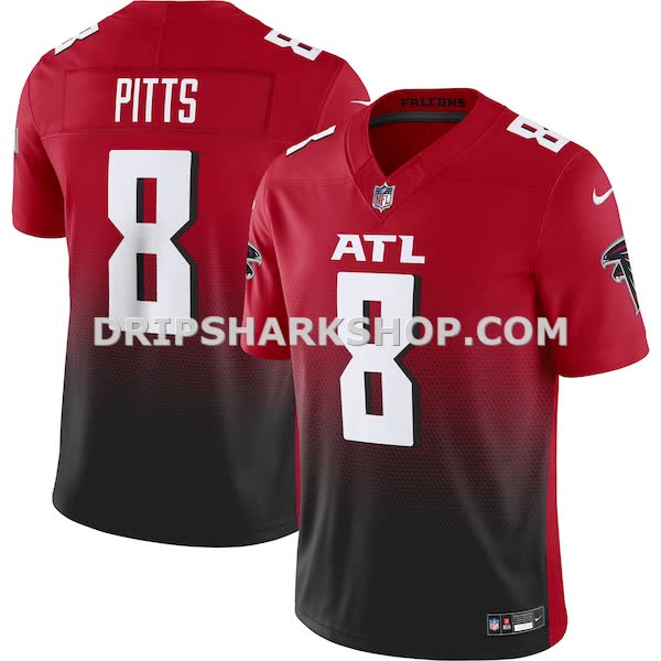 Mens Nike Kyle Pitts Red Atlanta Falcons Vapor Fuse Limited Jersey