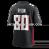 Mens Nike Andre Rison Black Atlanta Falcons Game Retired Player Jersey