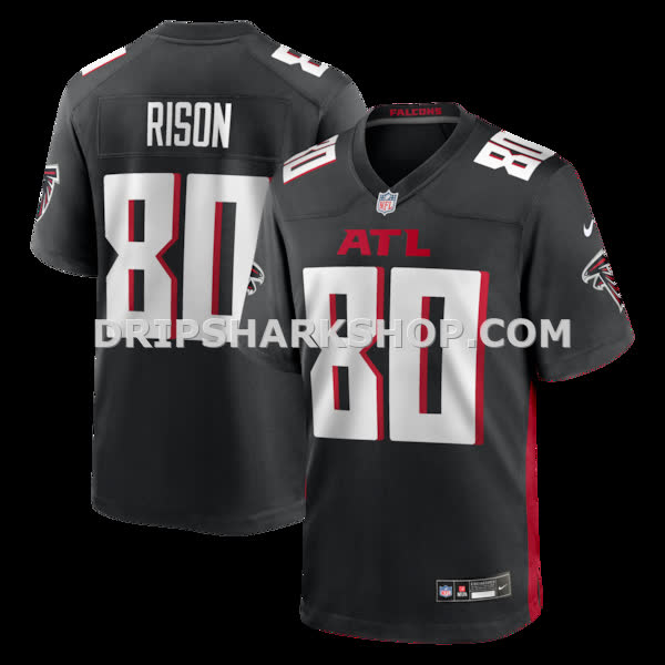 Mens Nike Andre Rison Black Atlanta Falcons Game Retired Player Jersey