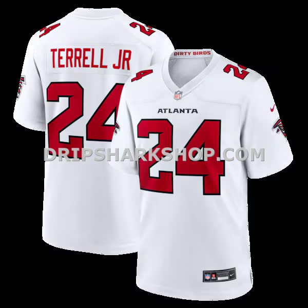 Mens Nike Aj Terrell White Atlanta Falcons Game Jersey