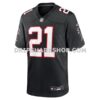 Mens Nike Deion Sanders Black Atlanta Falcons Retired Player Alternate Game Jersey