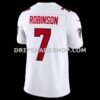 Mens Nike Bijan Robinson White Atlanta Falcons Vapor Fuse Sewn Down Limited Jersey