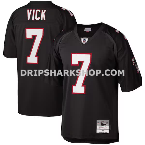 Mens Mitchell And Ness Michael Vick Black Atlanta Falcons Legacy Replica Jersey Pi3604000