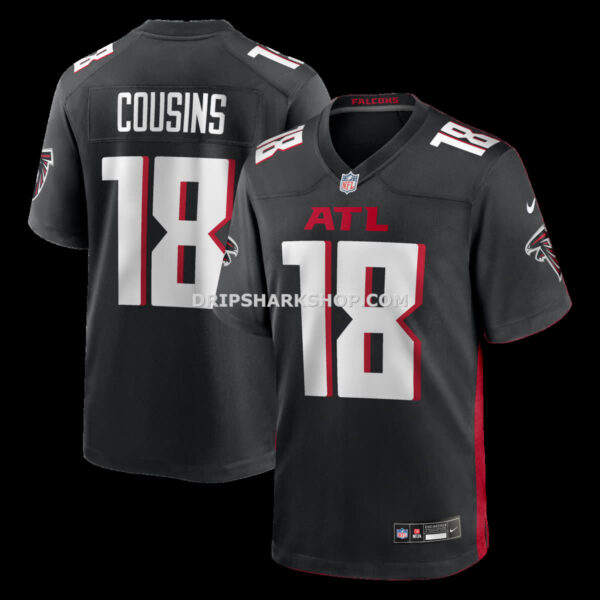 Mens Nike Kirk Cousins Black Atlanta Falcons Game Player Jersey
