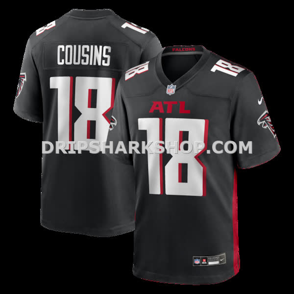 Mens Nike Kirk Cousins Black Atlanta Falcons Game Player Jersey
