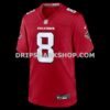 NFL024531G01-750f1d Mens Nike Kyle Pitts Sr Red Atlanta Falcons Game Jersey
