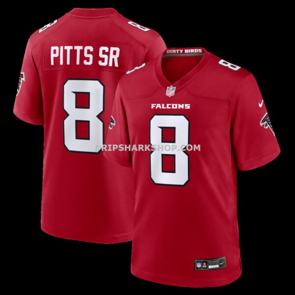 NFL024531G06-7afea6 Mens Nike Kyle Pitts Sr Red Atlanta Falcons Game Jersey