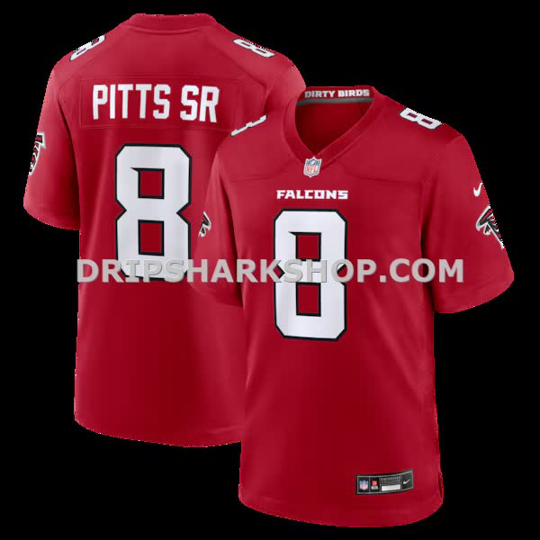 Mens Nike Kyle Pitts Sr Red Atlanta Falcons Game Jersey