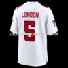 NFL0247beG02-33b10f Mens Nike Drake London White Atlanta Falcons Game Jersey
