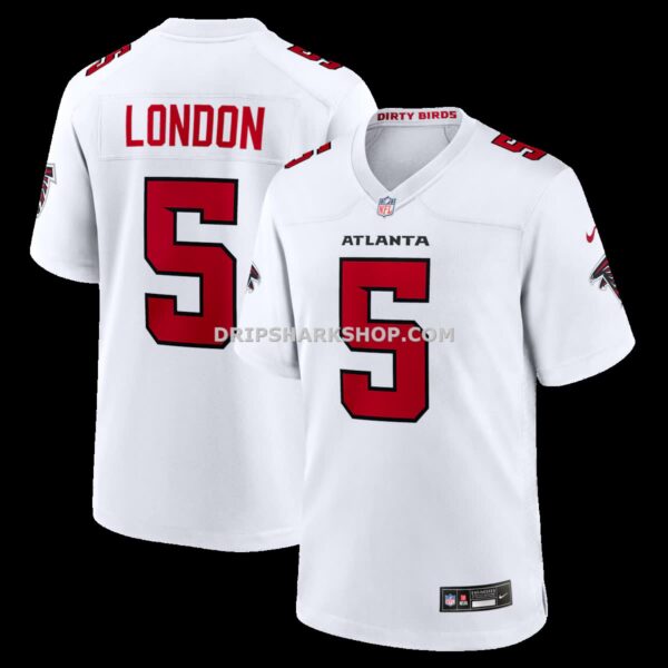 NFL0247beG06-4e6b4f Mens Nike Drake London White Atlanta Falcons Game Jersey