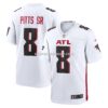 NFL024820G04-740c87 Mens Nike Kyle Pitts Sr White Atlanta Falcons White Game Jersey