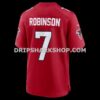 Mens Nike Bijan Robinson Red Atlanta Falcons Game Jersey