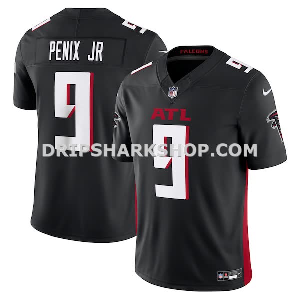 Mens Nike Michael Penix Jr Black Atlanta Falcons Vapor Fuse Limited Jersey