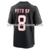 NFL02594aG02-40fdec Mens Nike Kyle Pitts Sr Black Atlanta Falcons Alternate Game Jersey