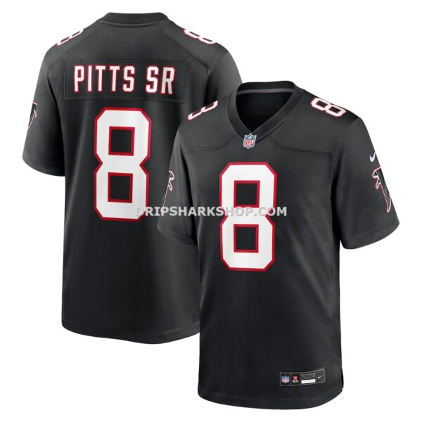 NFL02594aG04-f4bcbe Mens Nike Kyle Pitts Sr Black Atlanta Falcons Alternate Game Jersey
