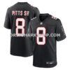 NFL02594aM01-8ddfe9 Mens Nike Kyle Pitts Sr Black Atlanta Falcons Alternate Game Jersey
