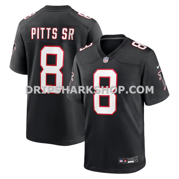 Mens Nike Kyle Pitts Sr Black Atlanta Falcons Alternate Game Jersey