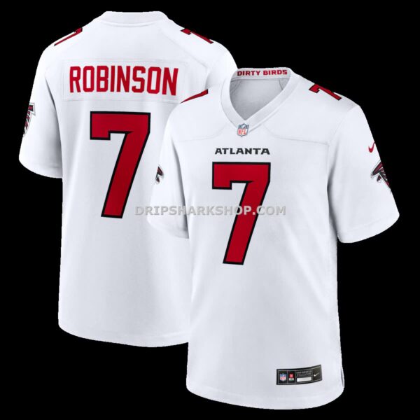 Mens Nike Bijan Robinson White Atlanta Falcons Game Jersey