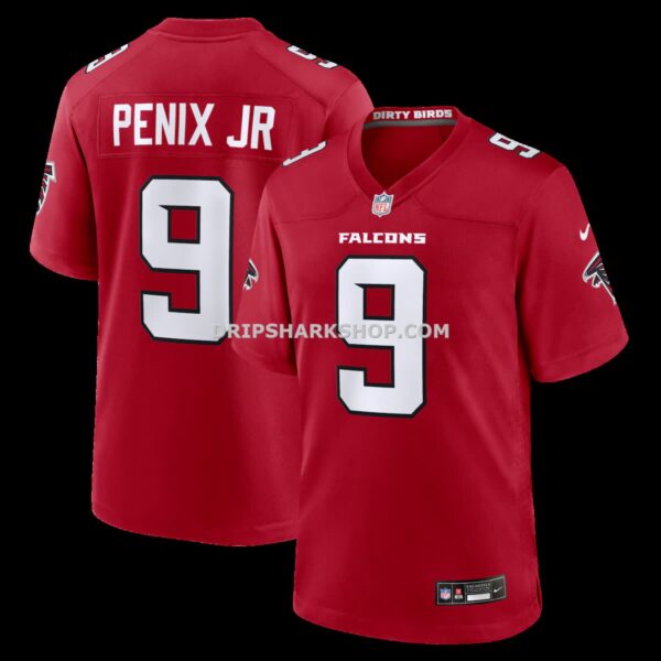 Mens Nike Michael Penix Jr Red Atlanta Falcons Game Jersey