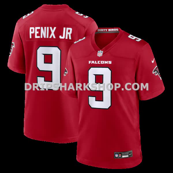 Mens Nike Michael Penix Jr Red Atlanta Falcons Game Jersey