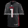 Mens Nike Number 1 Groom Black Atlanta Falcons Game Jersey