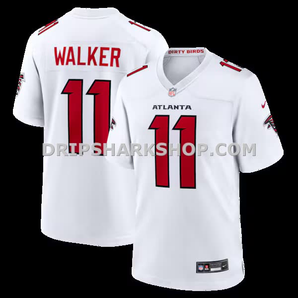 Mens Nike Jalon Walker White Atlanta Falcons Game Jersey
