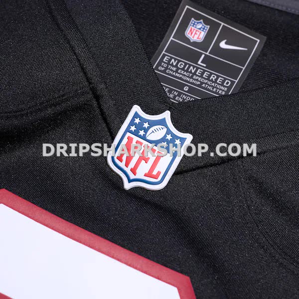 Mens Nike Black Atlanta Falcons Throwback Custom Game Jersey