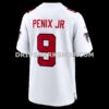 Mens Nike Michael Penix Jr White Atlanta Falcons Game Jersey