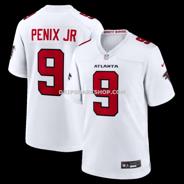 Mens Nike Michael Penix Jr White Atlanta Falcons Game Jersey