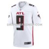 Mens Nike Michael Penix Jr White Atlanta Falcons Game Jersey