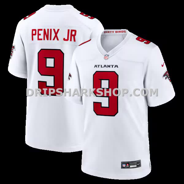 Mens Nike Michael Penix Jr White Atlanta Falcons Game Jersey