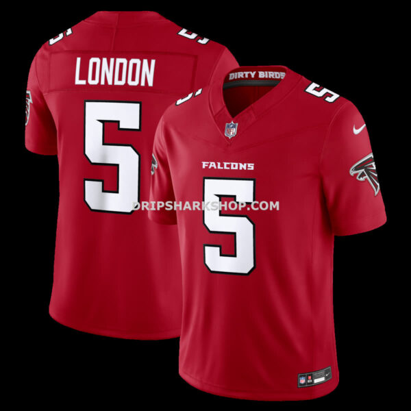 NFL028ed5G06-b175fd Mens Nike Drake London Red Atlanta Falcons Vapor Fuse Sewn Down Limited Jersey