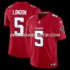NFL028ed5M01-2dda05 Mens Nike Drake London Red Atlanta Falcons Vapor Fuse Sewn Down Limited Jersey