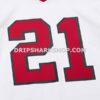 NFL0294d6G02-96262b Mens Mitchell And Ness Deion Sanders White Atlanta Falcons 1989 Legacy Replica Jersey