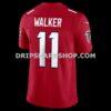 Mens Nike Jalon Walker Red Atlanta Falcons Vapor Fuse Sewn Down Limited Jersey