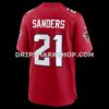 Mens Nike Deion Sanders Red Atlanta Falcons Retired Player Game Jersey