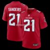 Mens Nike Deion Sanders Red Atlanta Falcons Retired Player Game Jersey