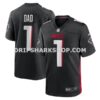 NFL02a4c0M01-032b1a Mens Nike Number 1 Dad Black Atlanta Falcons Game Jersey