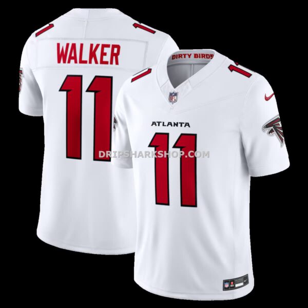Mens Nike Jalon Walker White Atlanta Falcons Vapor Fuse Sewn Down Limited Jersey