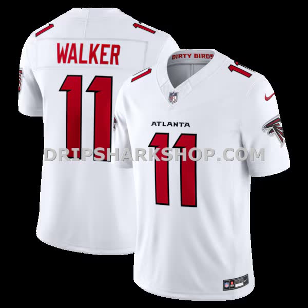 Mens Nike Jalon Walker White Atlanta Falcons Vapor Fuse Sewn Down Limited Jersey
