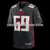 Mens Nike Jack Nelson Black Atlanta Falcons Team Game Jersey