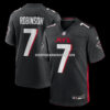 Mens Nike Bijan Robinson Black Atlanta Falcons Game Jersey