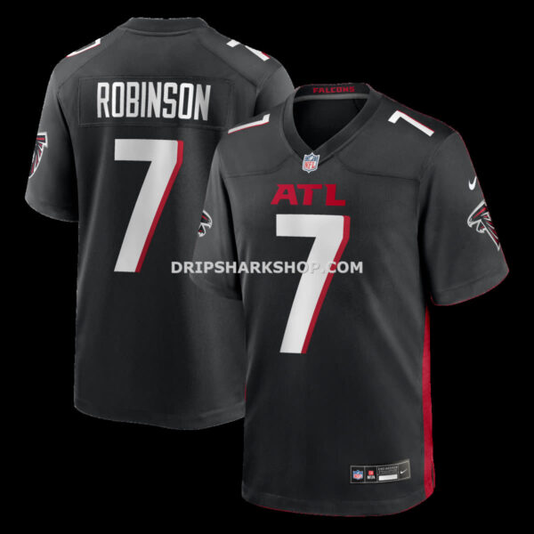 Mens Nike Bijan Robinson Black Atlanta Falcons Game Jersey
