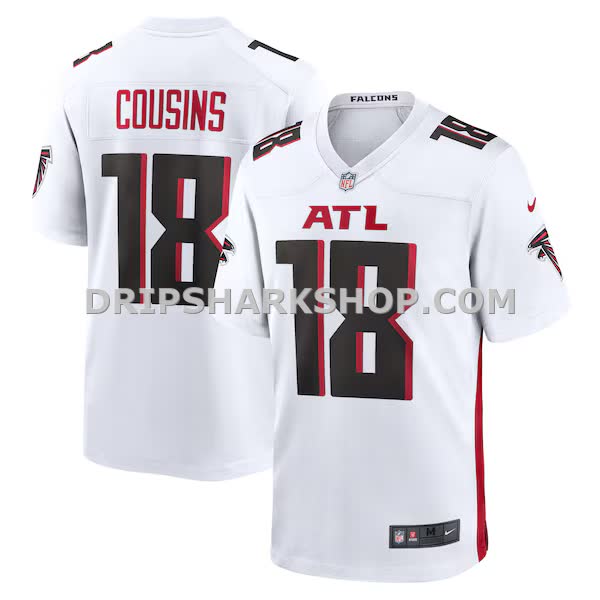 Mens Nike Kirk Cousins White Atlanta Falcons Game Player Jersey