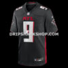 Mens Nike Michael Penix Jr Black Atlanta Falcons Player Game Jersey